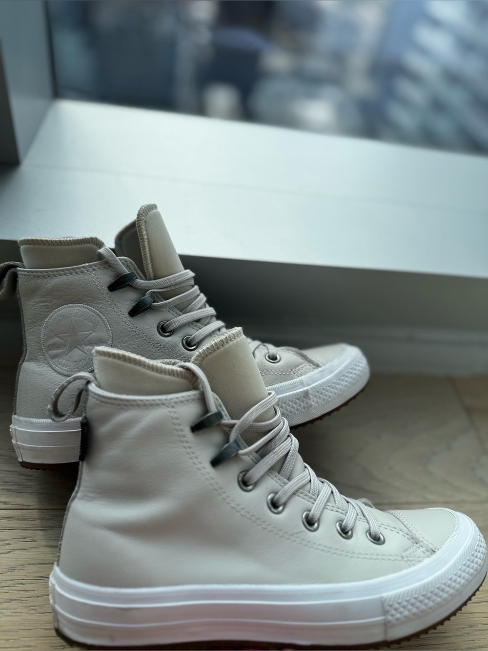 Converse Chuck Taylor All Star Waterproof Boot Hi 'Pale Putty' - Women’s size 7